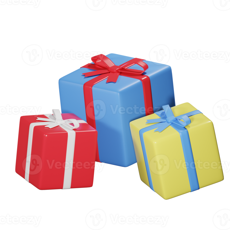 3D Birthday Gift icon png