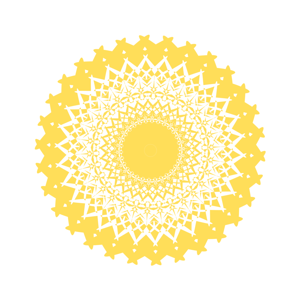 illustration de mandala d'or png