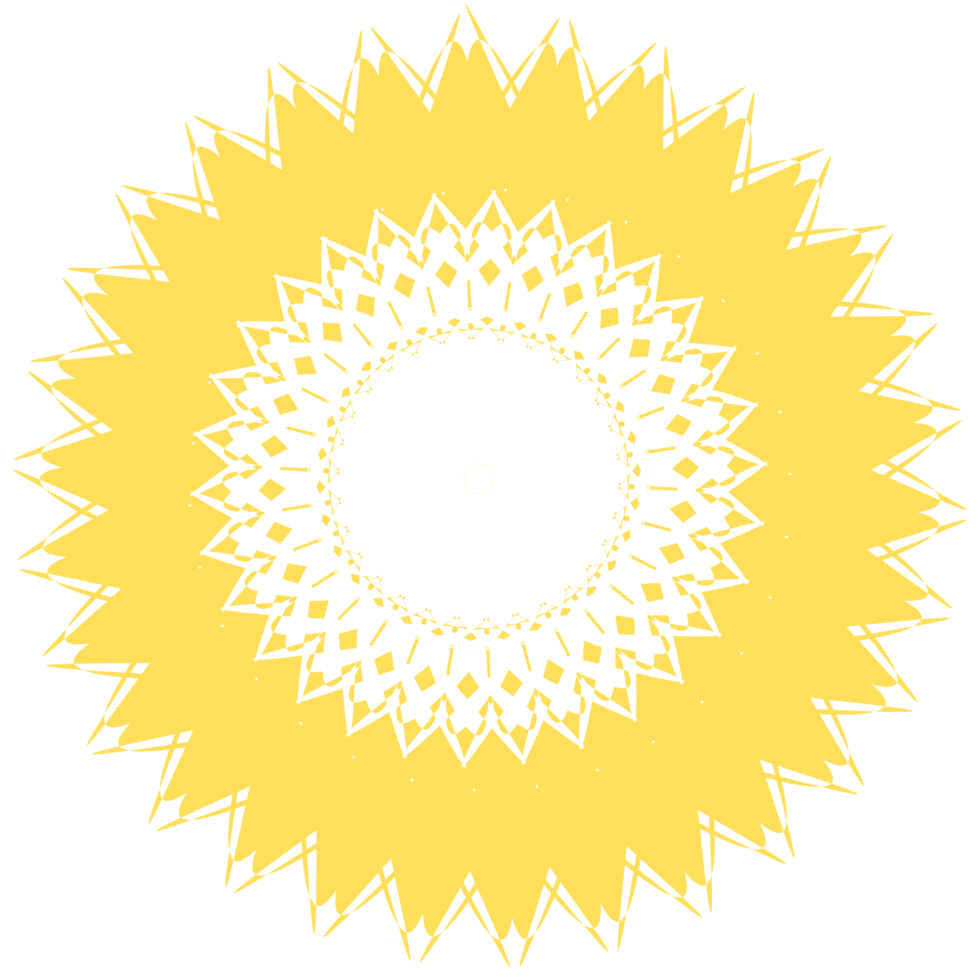 ilustração de mandala de ouro png