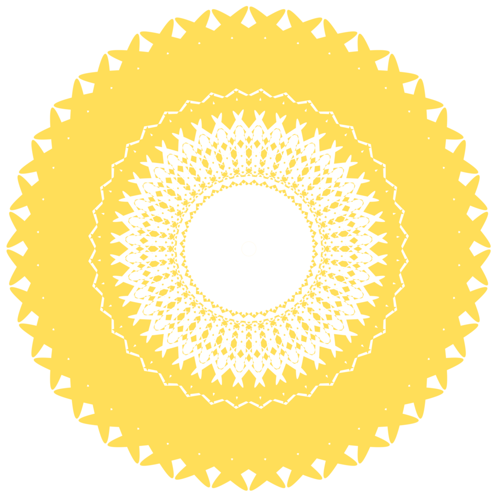 ilustração de mandala de ouro png