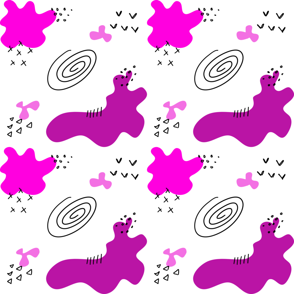 Seamless Pattern Memphis Abstract png