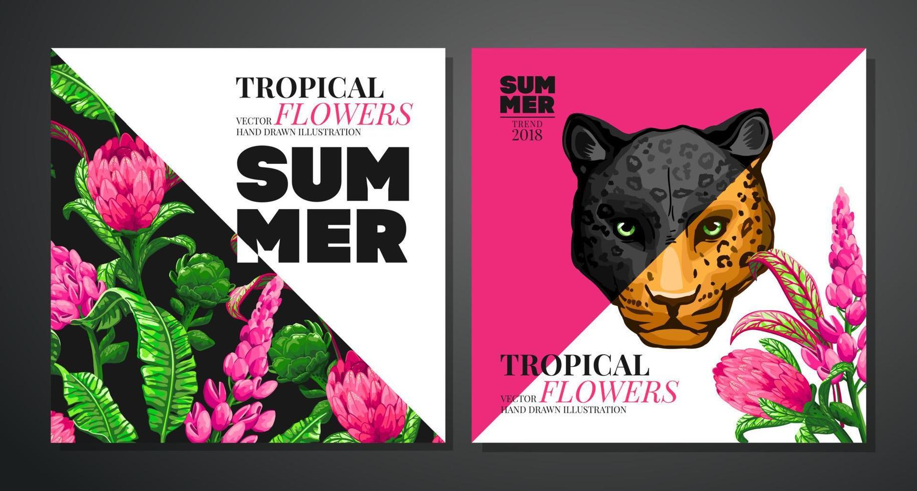 fondo de hojas de palmeras tropicales. vector