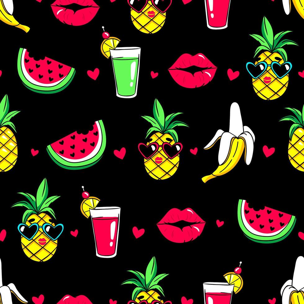 Tropic seamless pattern. vector