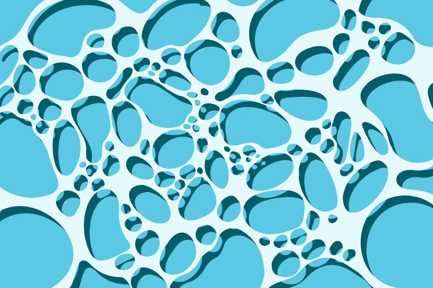 fondo de vector abstracto de piscina de ondulación de agua azul brillante. textura de agua de océano de vector