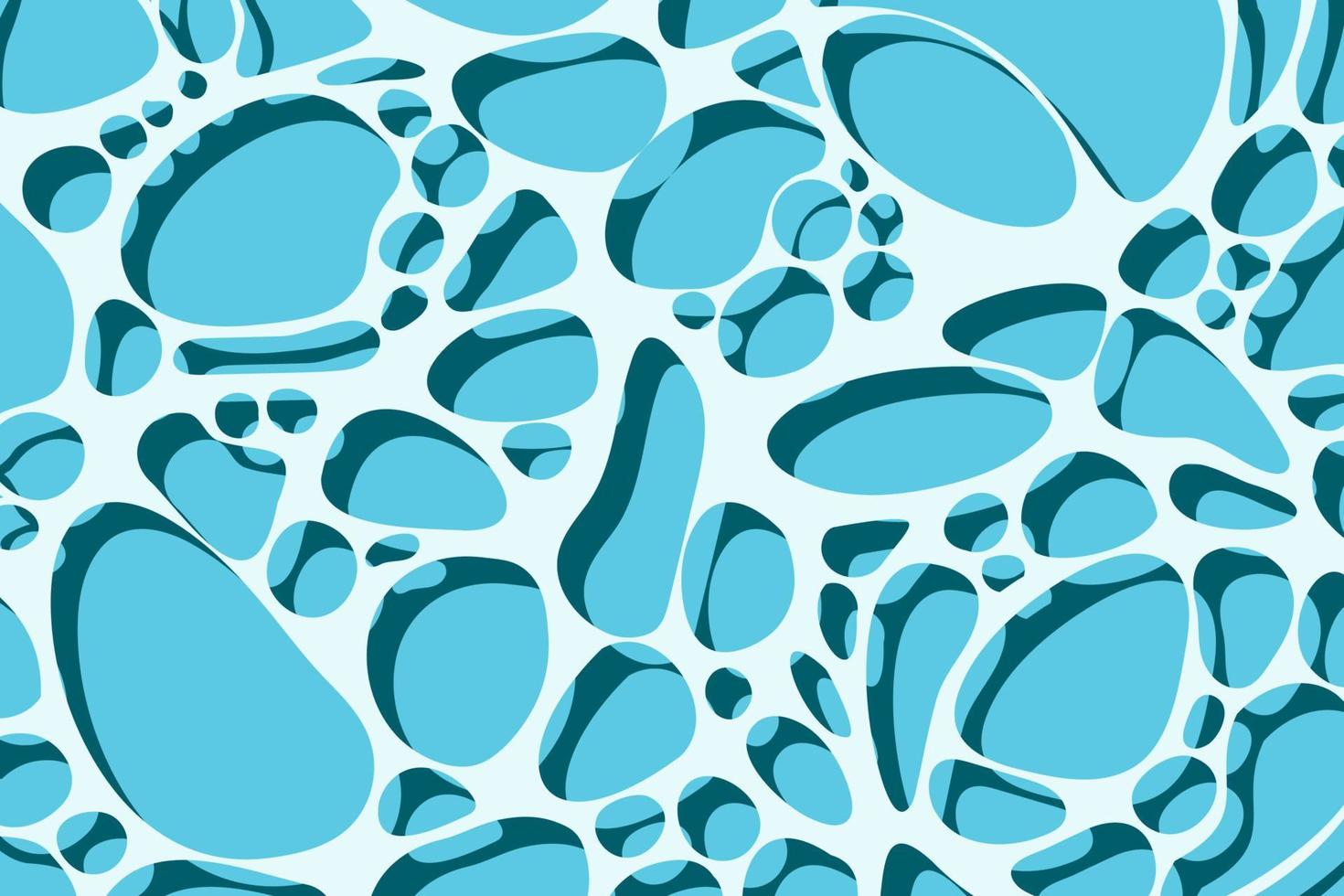 Shining blue water ripple pool abstract vector background. Vector ocean water texture