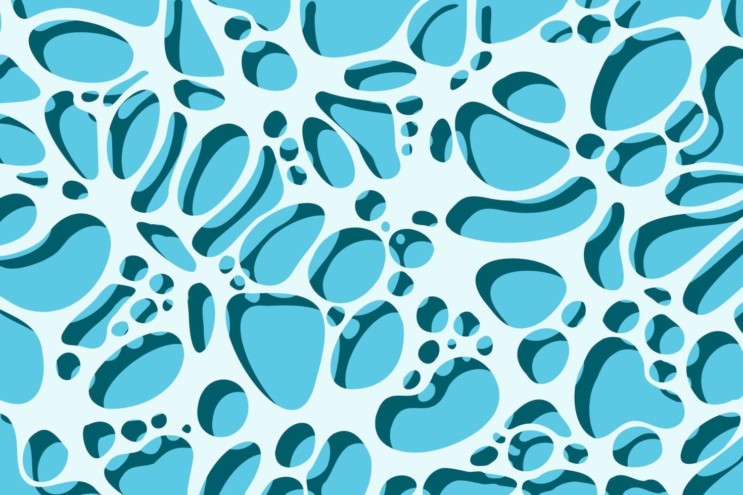 Shining blue water ripple pool abstract vector background. Vector ocean water texture