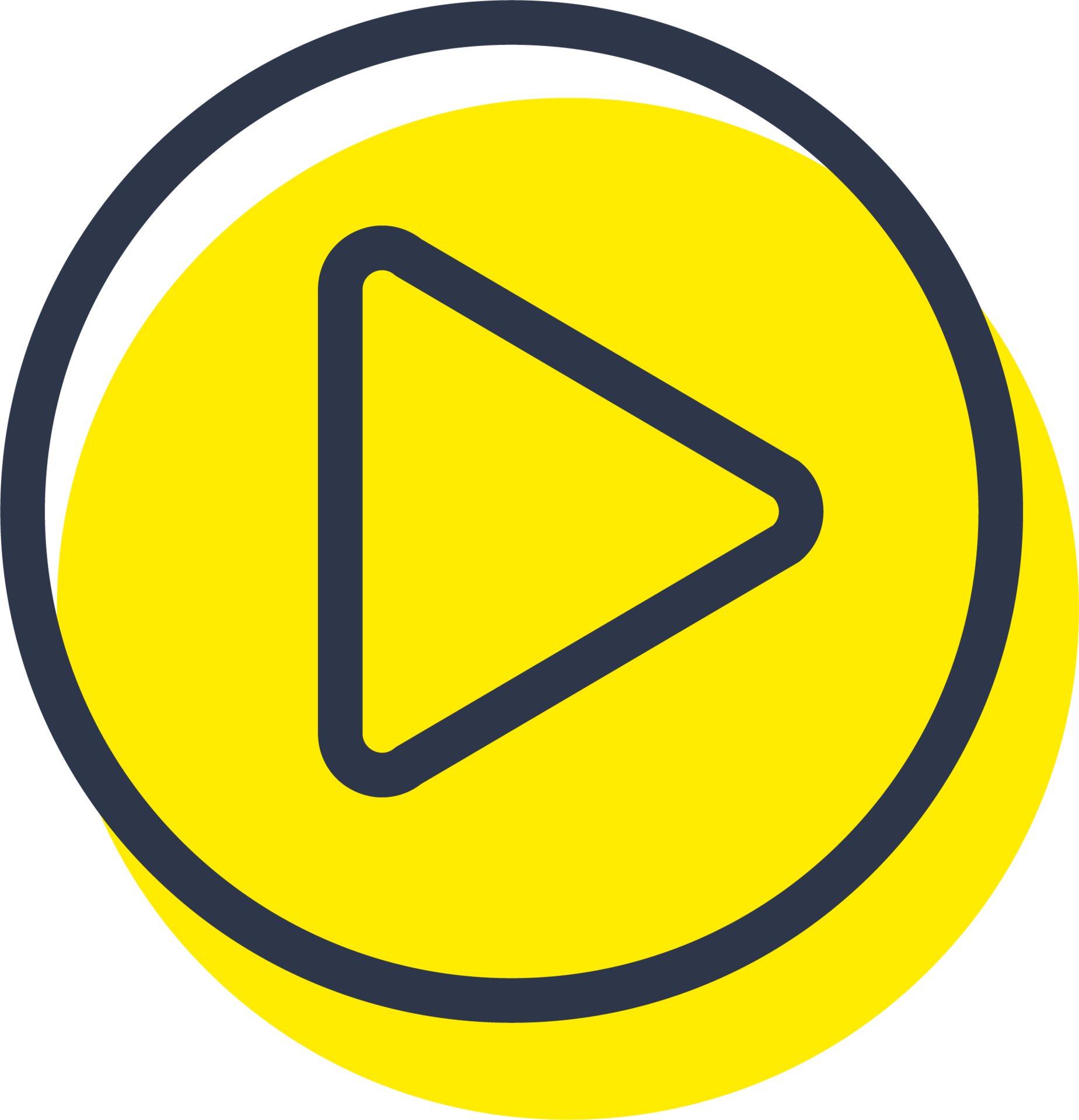Play icon for media player button interface. Video and audio player