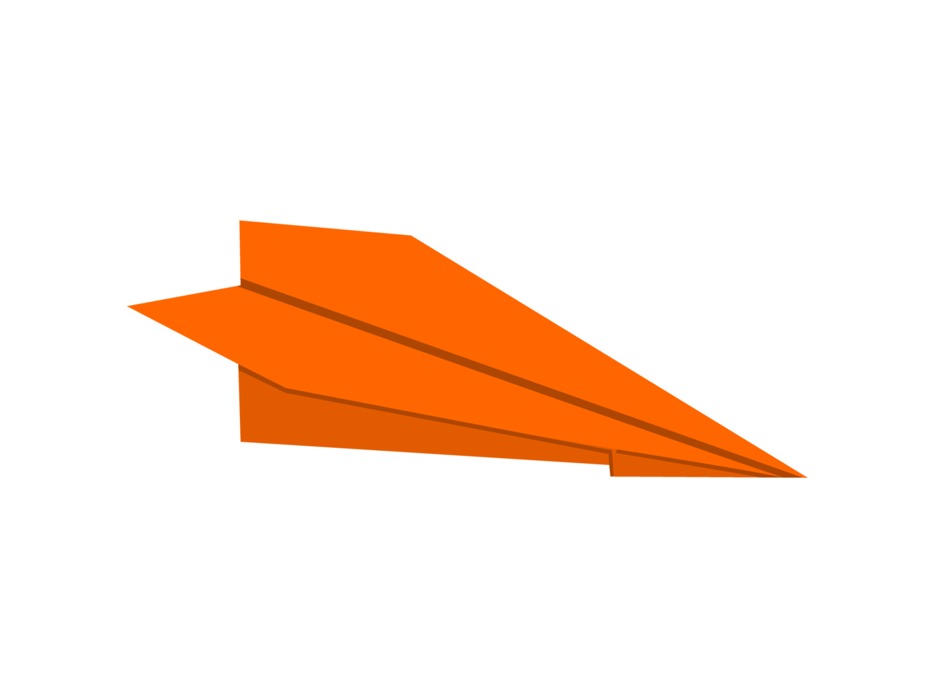 diseño de arte de origami - avión png