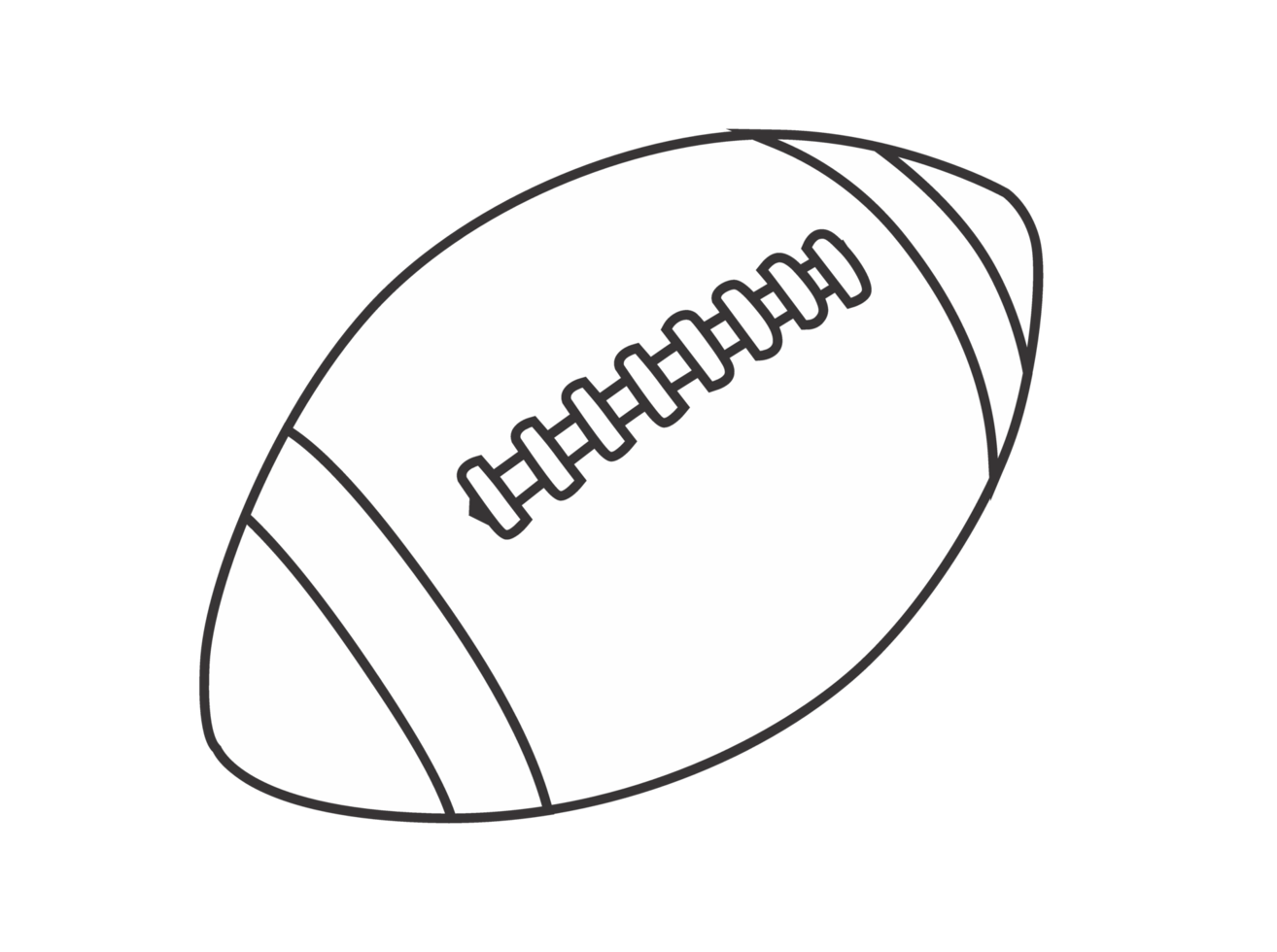 Sport ball rugby ball line art PNG 12996706 PNG