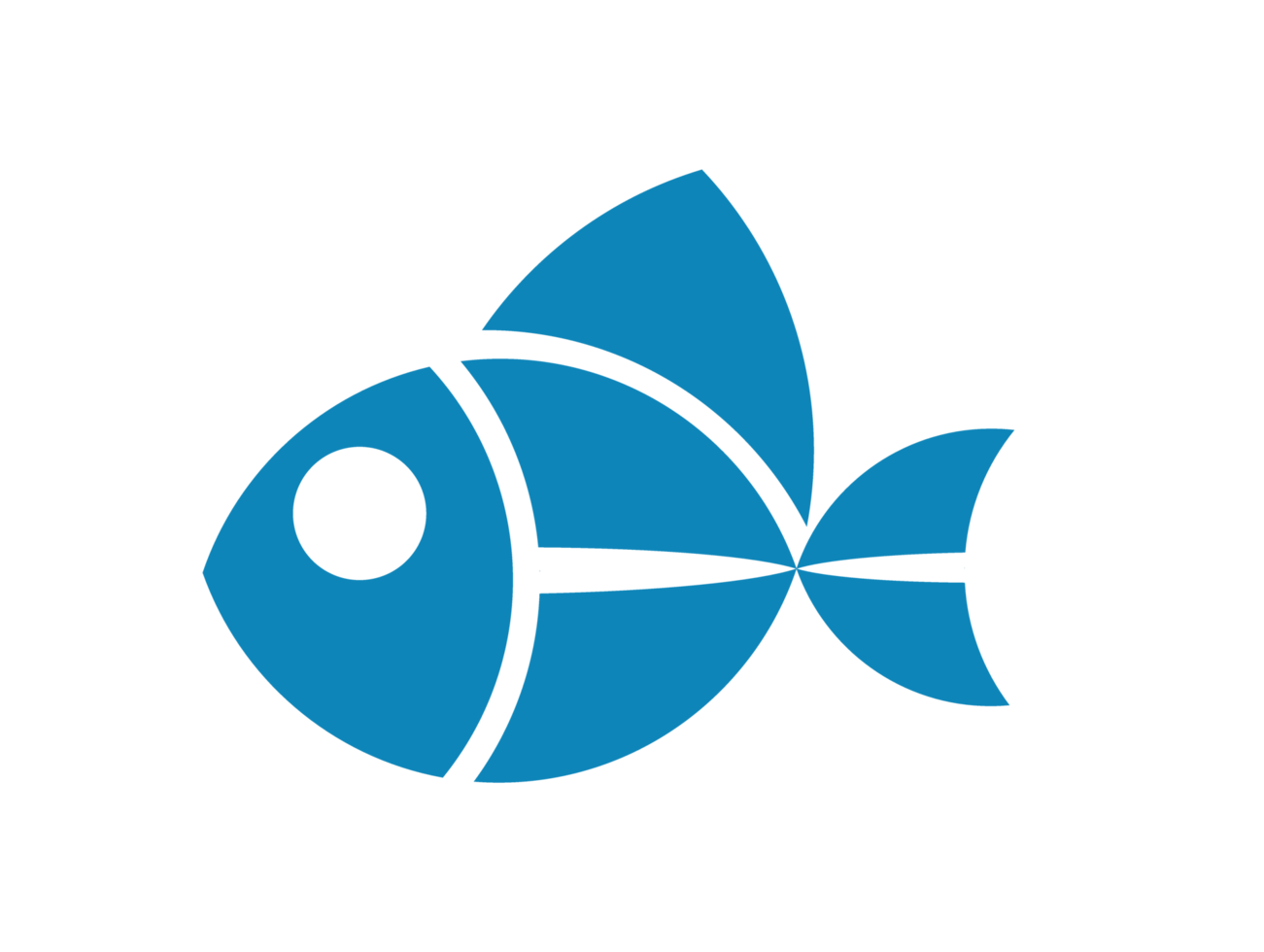 icono de logotipo de pez azul png