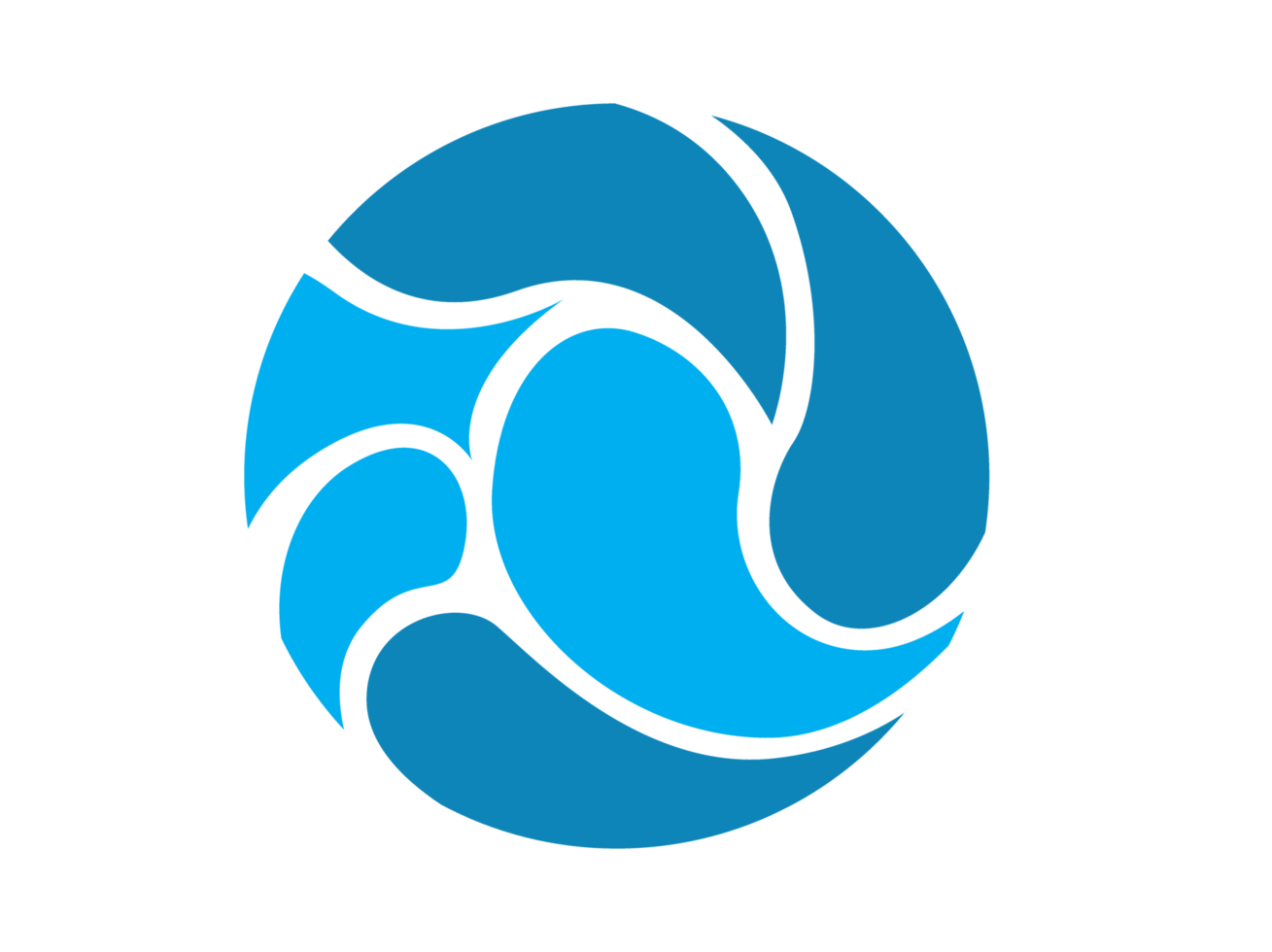 Blue abstract circle Logo Icon png