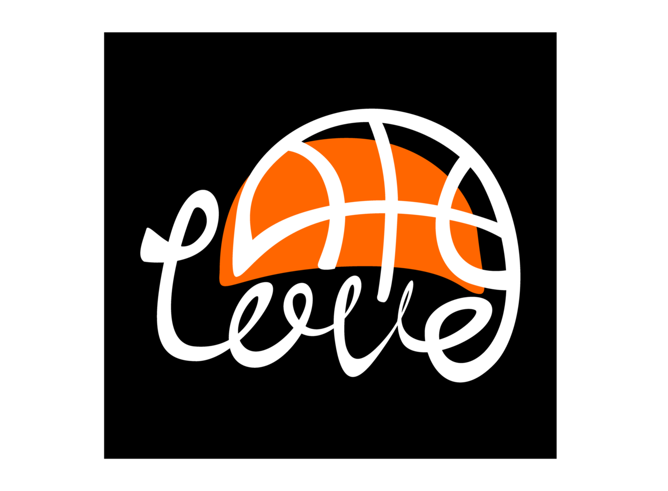 amour conception de typographie de basket-ball png