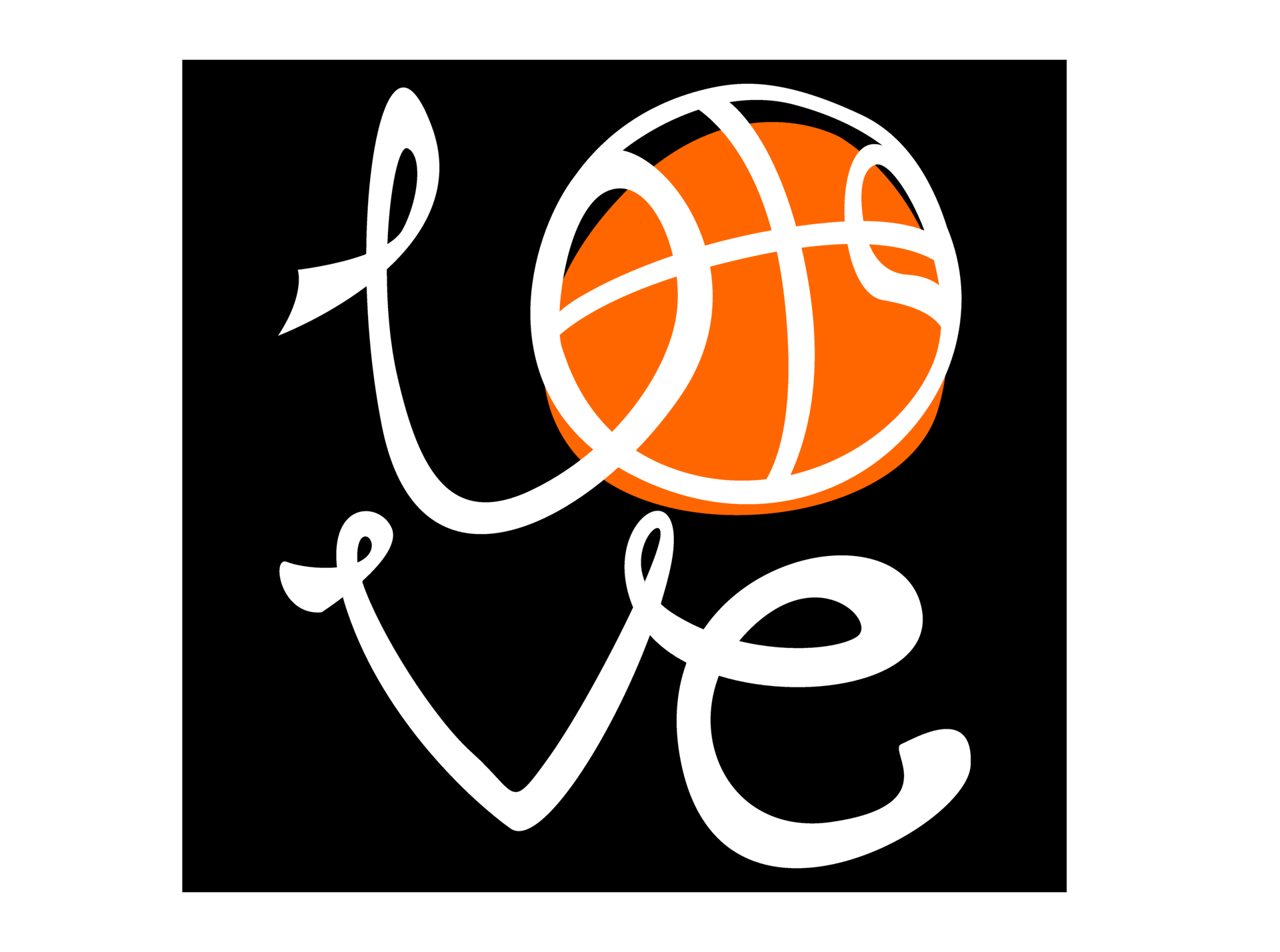 Love basketball typography design 12996731 PNG