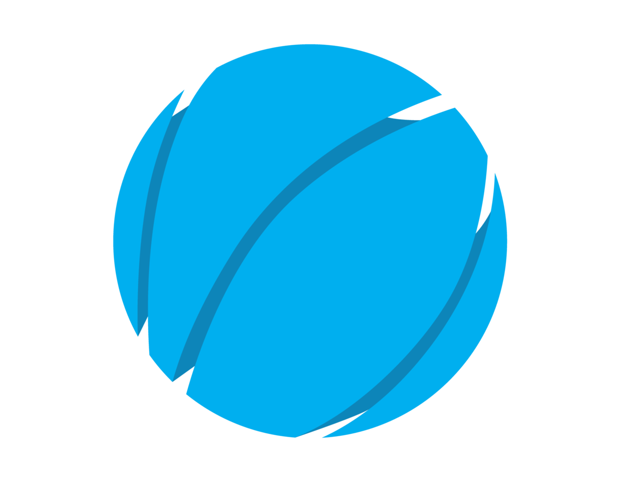 Blue abstract circle Logo Icon png