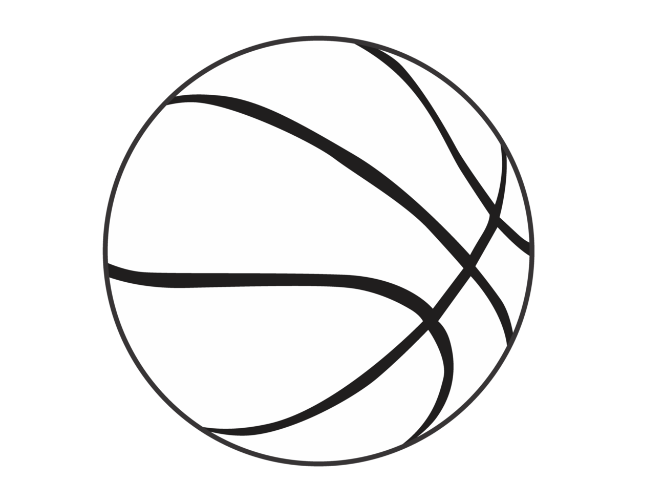 Desenho de Mão com Bola de Basquete PNG Transparente [download