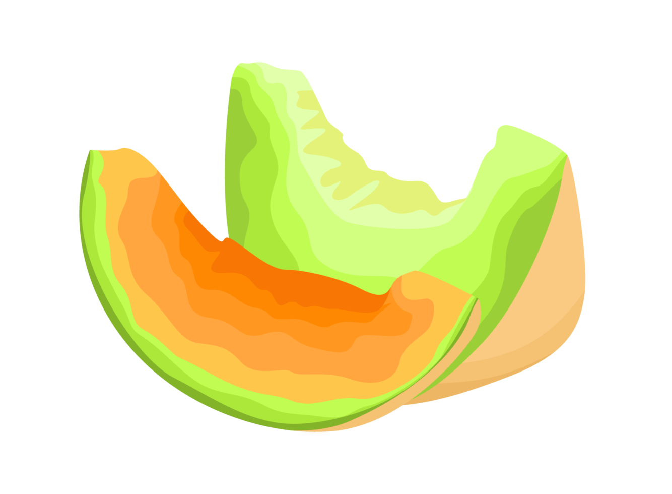 fruta - rodajas de melón fresco png