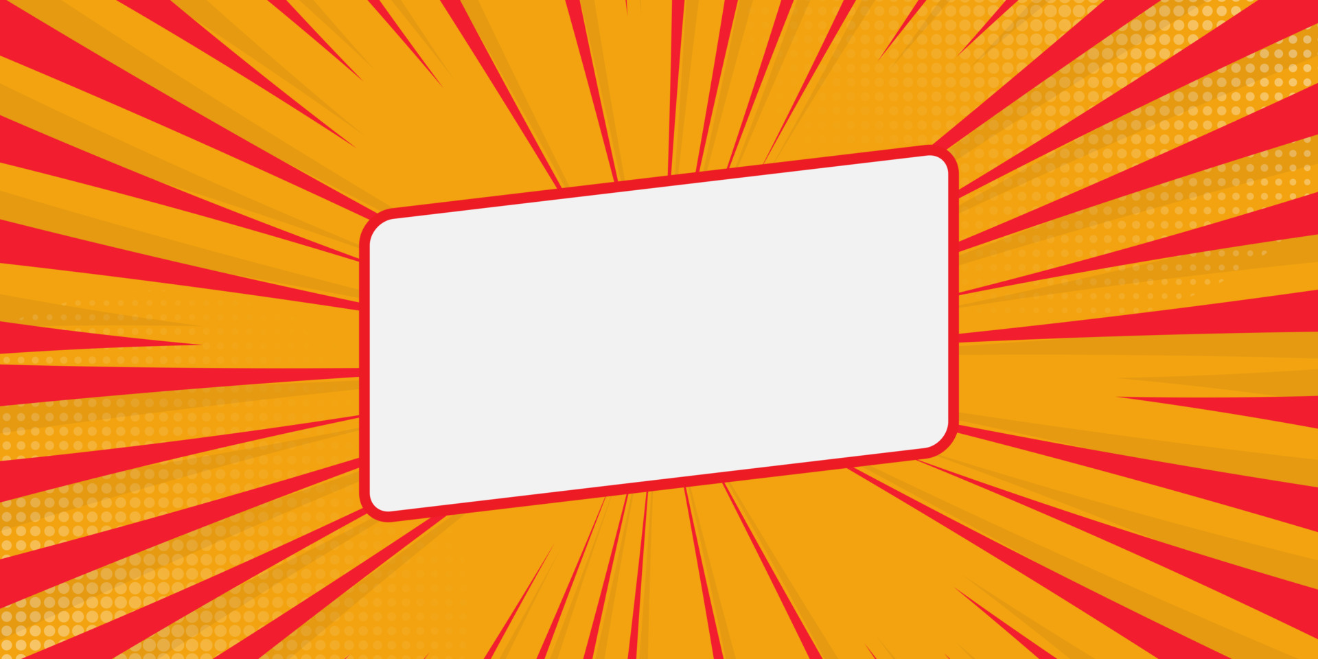 Red abstract vector background with halftone rays. vector illustration