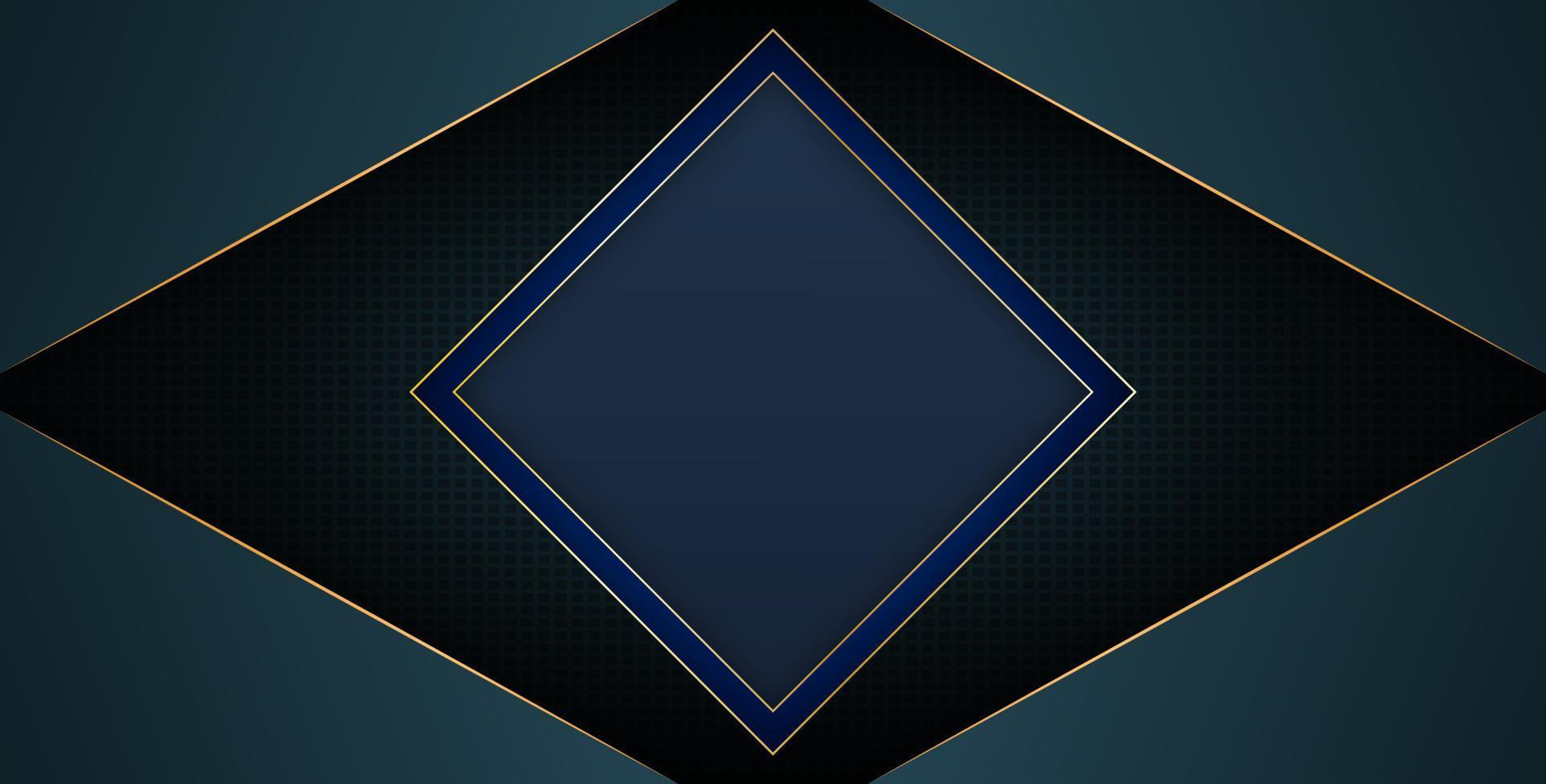 Abstract luxury background dark green shade background Triangle gold glitter template. Overlapping style background. Realistic luxury paper cut style 3d modern concept. vector illustration for design.