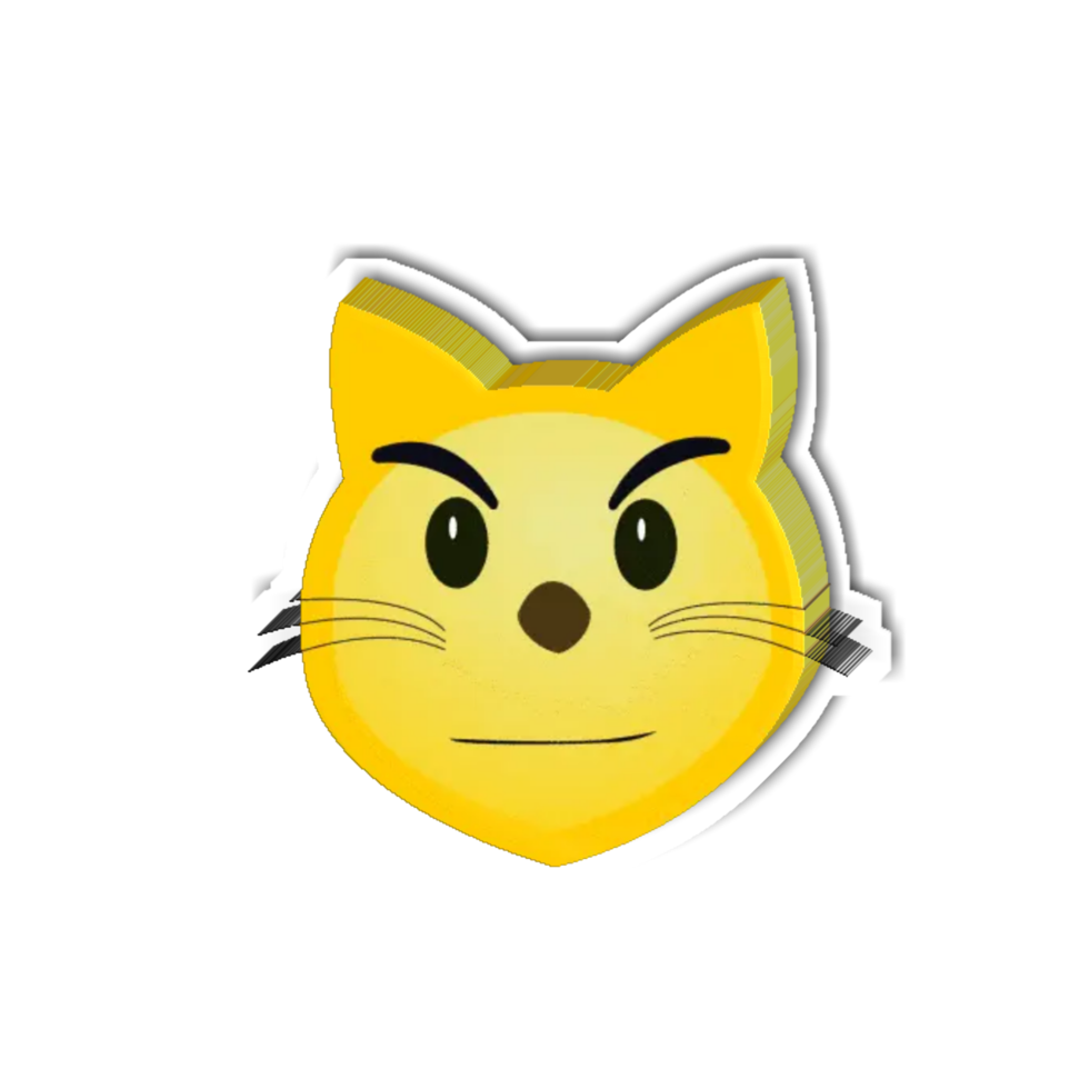 yellow cat emoji png