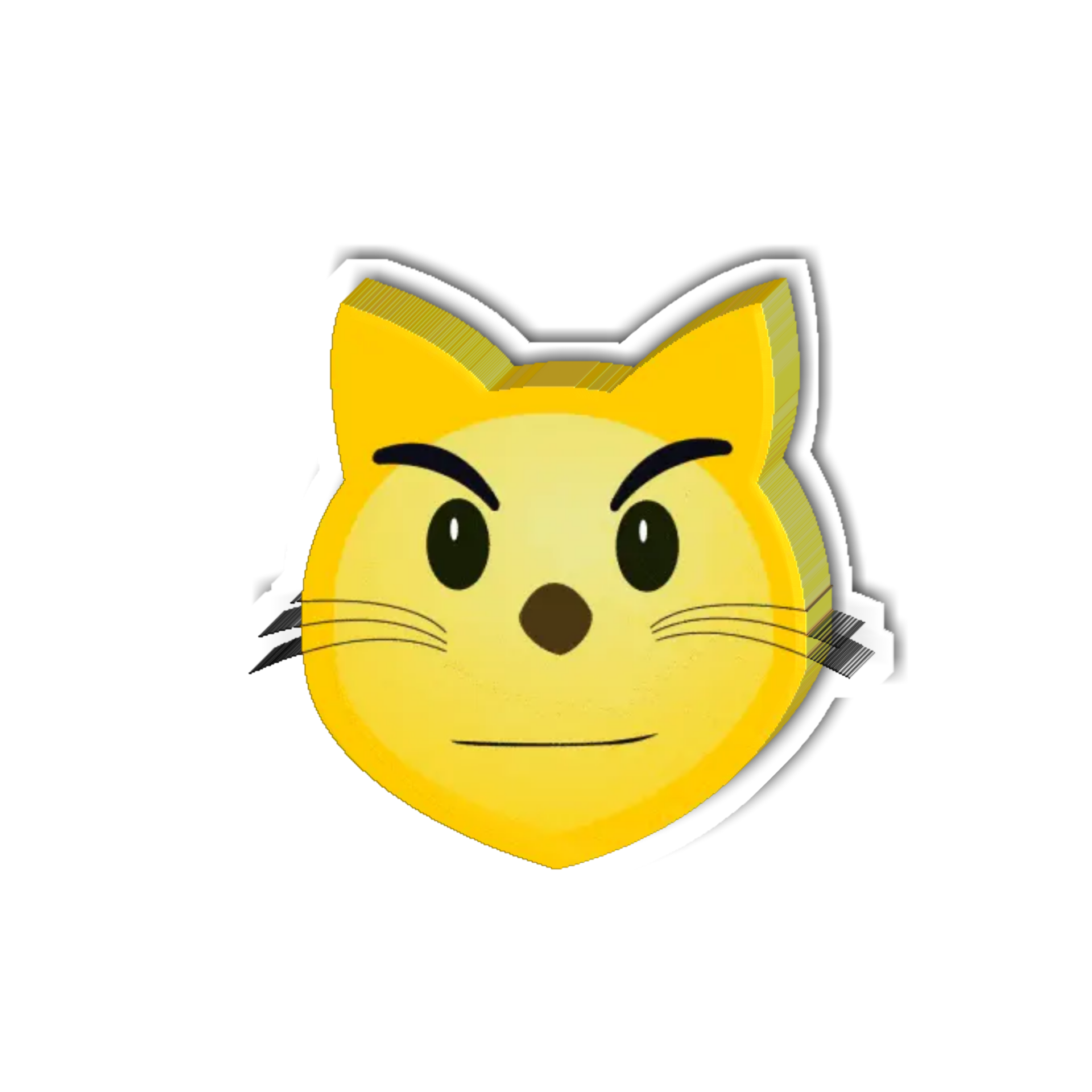 yellow cat emoji 12996850 PNG