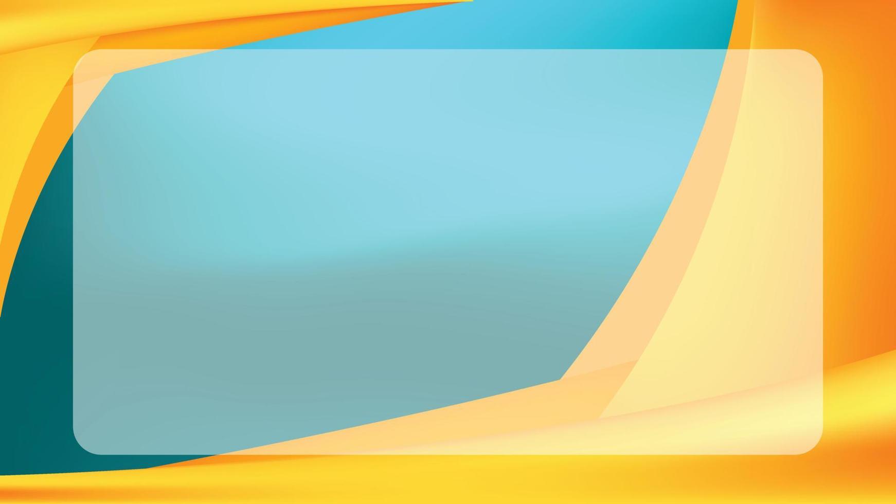 Business presentation yellow cyan abstract modern background with