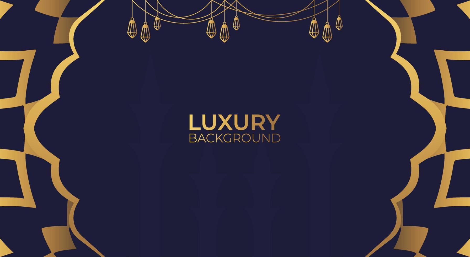Luxury Islamic background with golden Arabic pattern Islamic eastern style Arabic. Ramadan Style Decorative Mandala. Suitable for themes with Islamic nuances vector