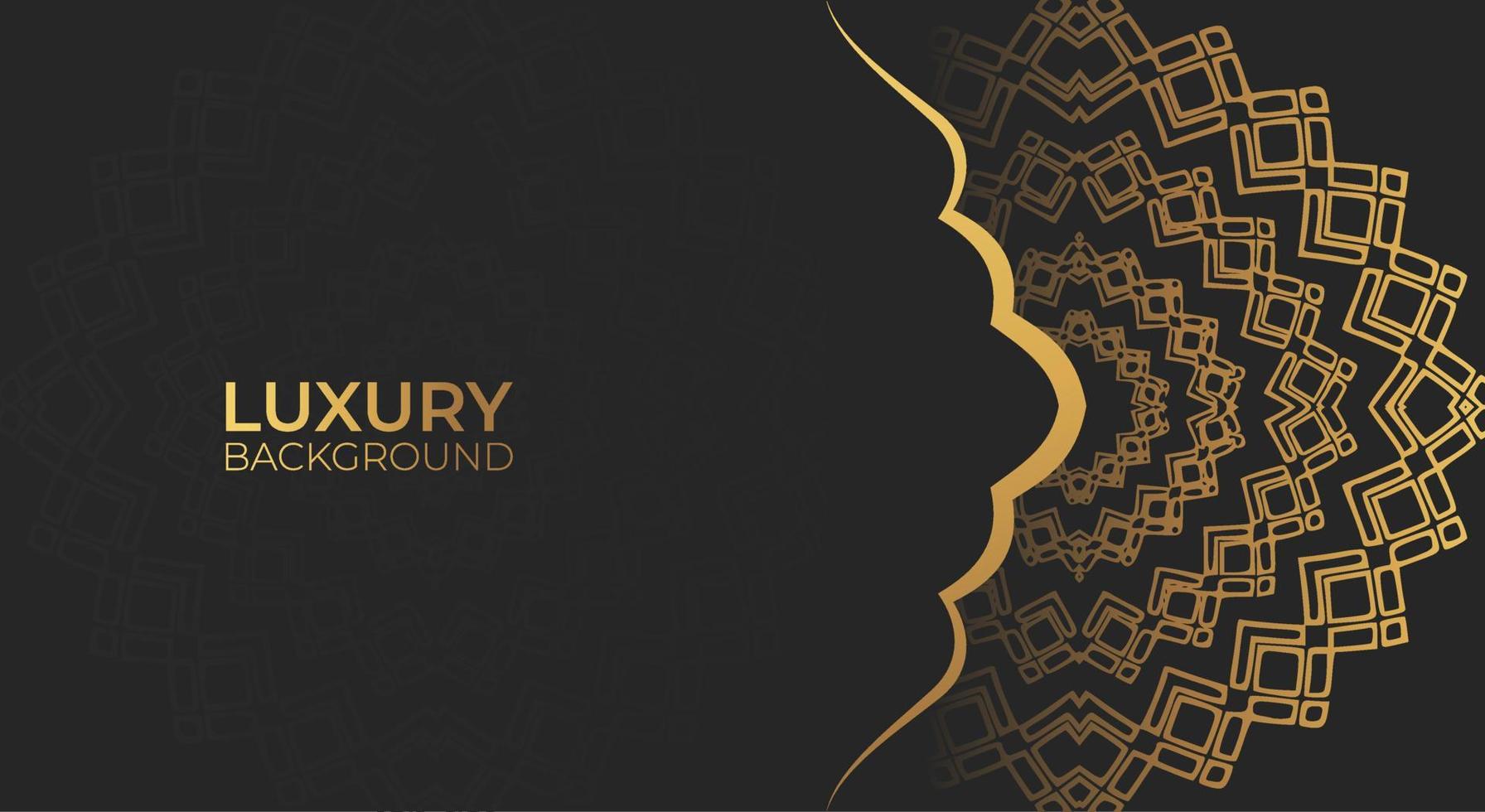 Luxury Islamic background with golden Arabic pattern Islamic eastern style Arabic. Ramadan Style Decorative Mandala. Suitable for themes with Islamic nuances vector