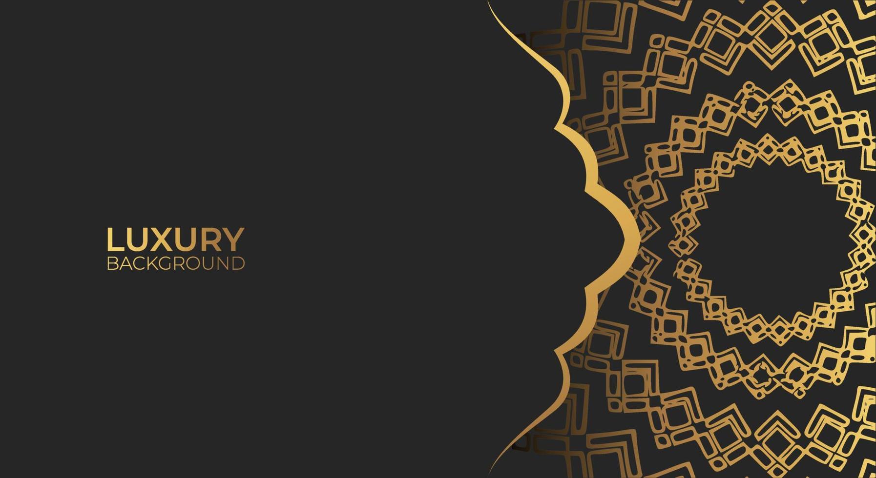 Luxury Islamic background with golden Arabic pattern Islamic eastern style Arabic. Ramadan Style Decorative Mandala. Suitable for themes with Islamic nuances vector