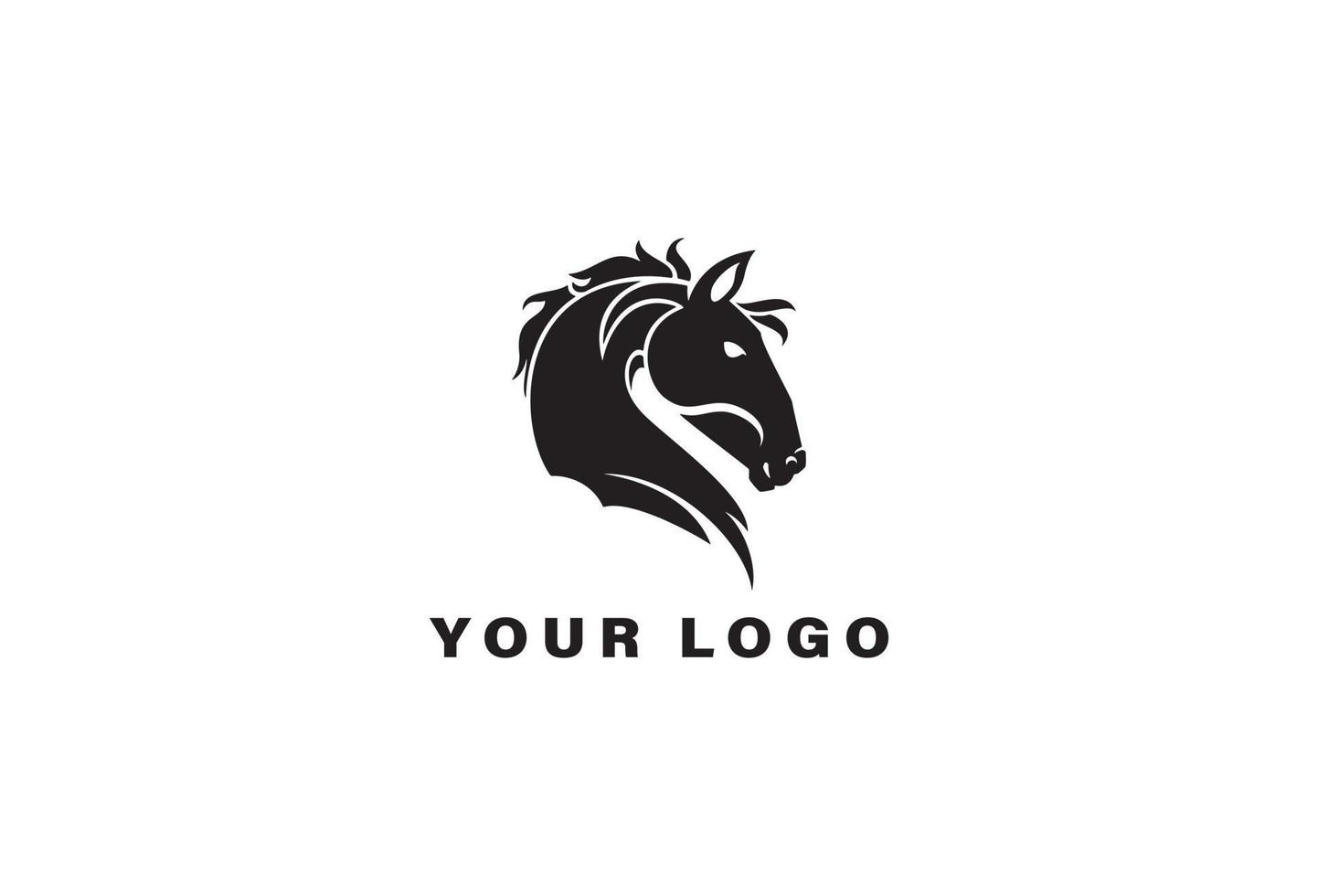 horse head Logo design template 12996949 Vector Art at Vecteezy