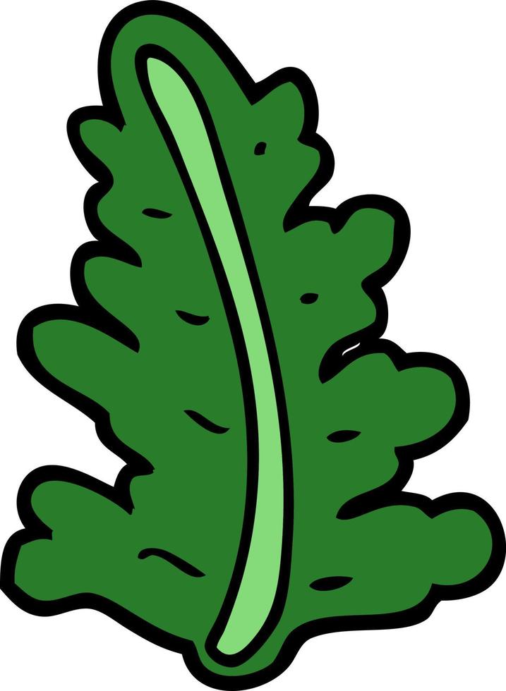 doodle cartoon leaf vector