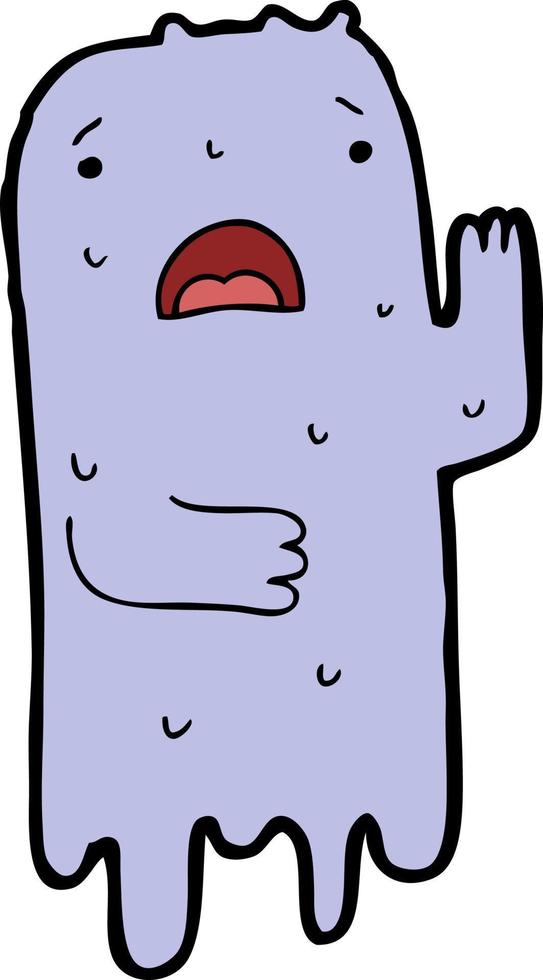 doodle character cartoon ghost vector
