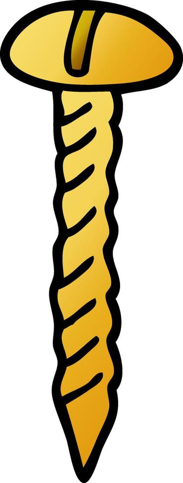 doodle brass screw vector