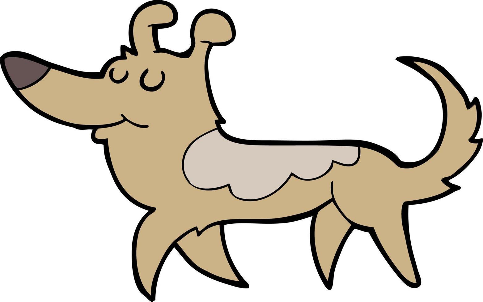 doodle character cartoon dog vector