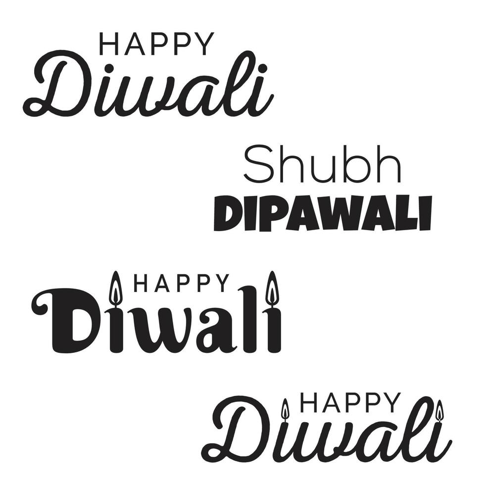 Diwali Festival Posts vector