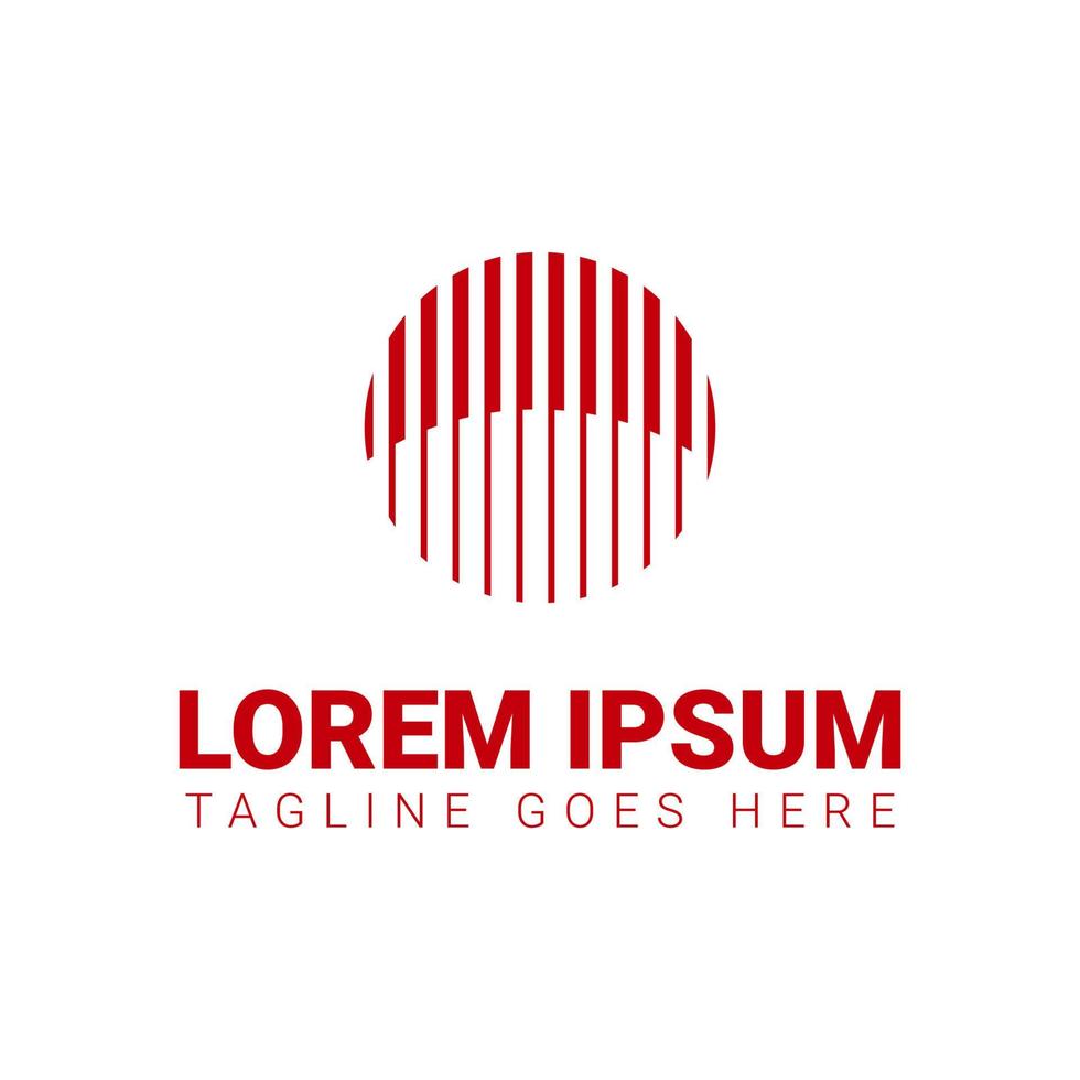 business template vector logo illustration of curtains and drapes.
