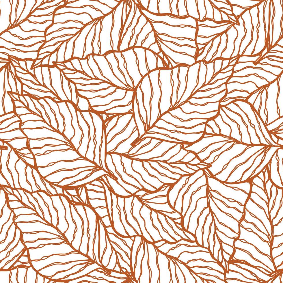 Burnt Umber Autumn Leaf Foliage vector