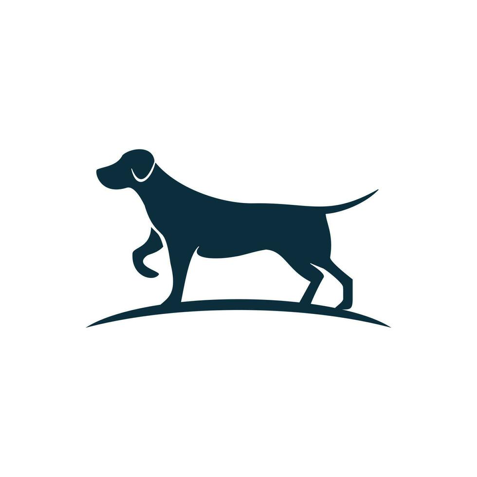 Dog icon logo design vector illustration. Veterinary vector logo design template.