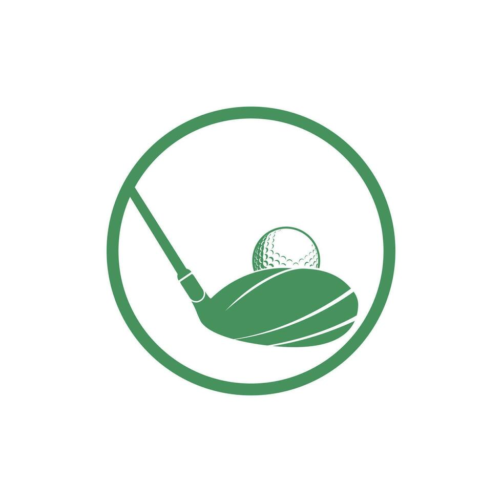 diseño del logotipo del vector del club de golf. diseño del logo inspirado en el club de golf.