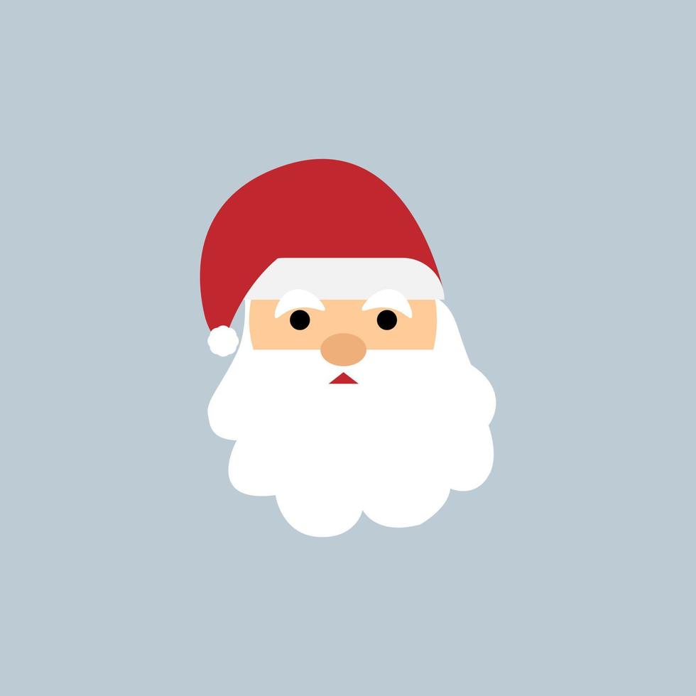 santa claus with red hat vector