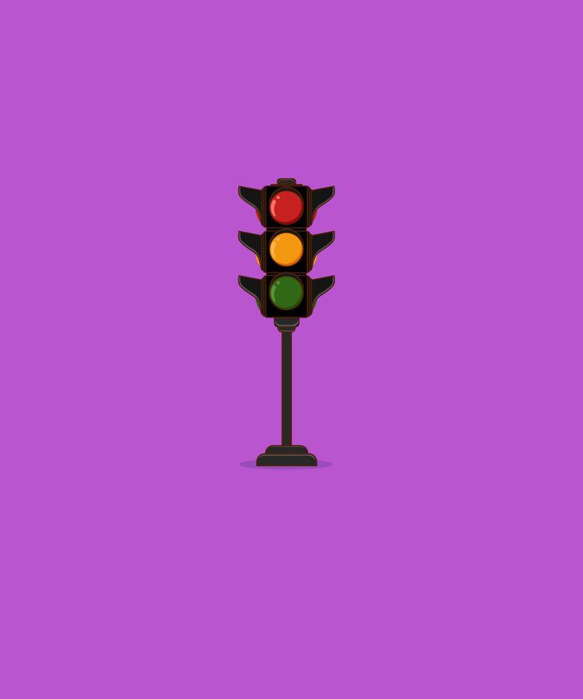 traffic light factor of graphic design illustration vector