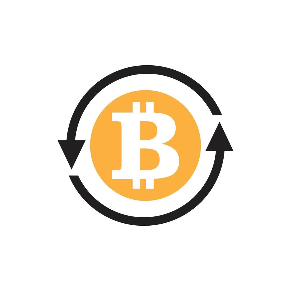 Bitcoin icon vector illustration design