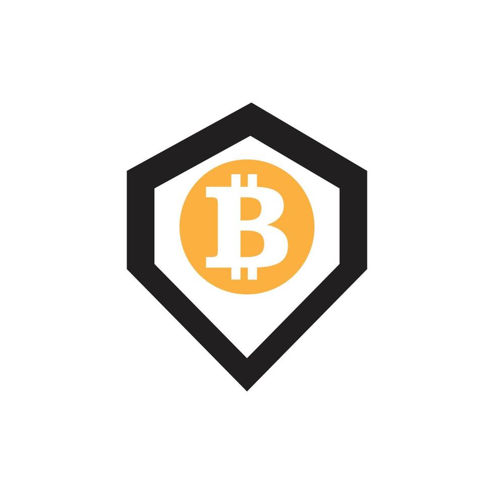 Bitcoin icon vector illustration design