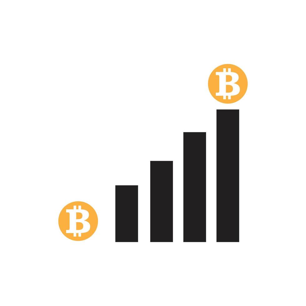 Bitcoin icon vector illustration design