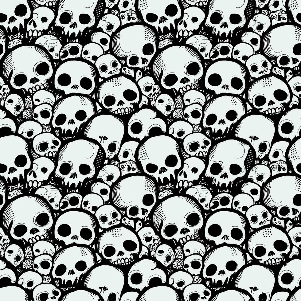 Skull Pattern Vector Art, Icons, and Graphics for Free Download