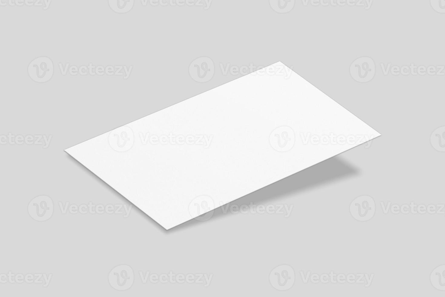 Realistic blank flyer illustration for mockup. 3D Render. photo
