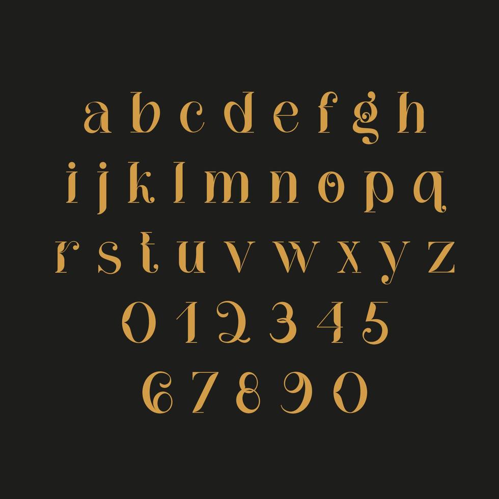 Vintage decorative font - Cathleen. vector