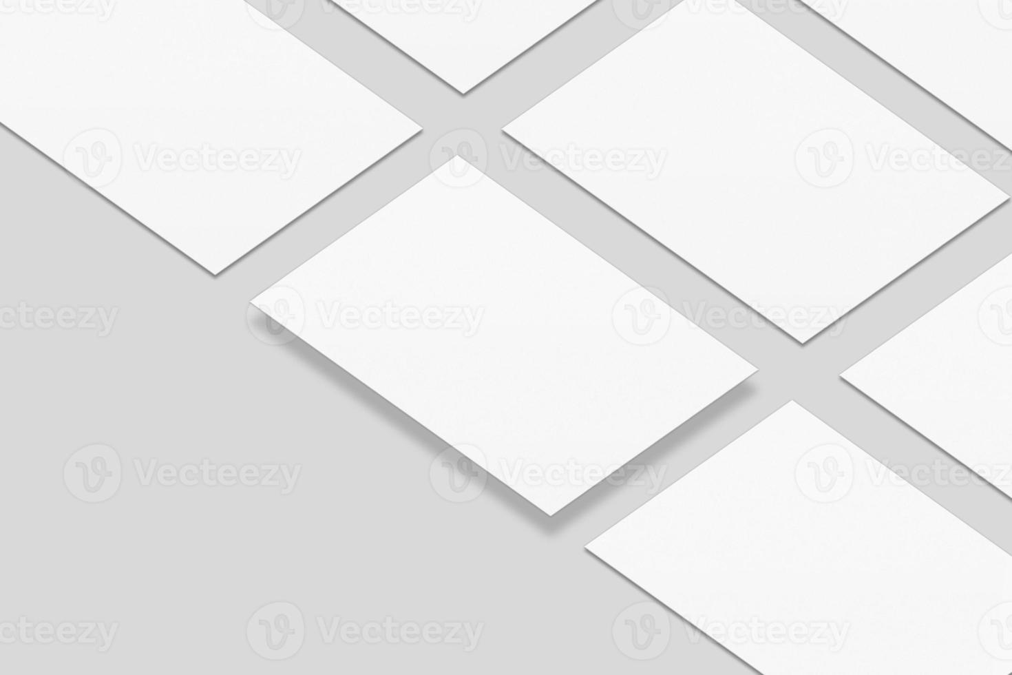 Realistic blank flyer illustration for mockup. 3D Render. photo