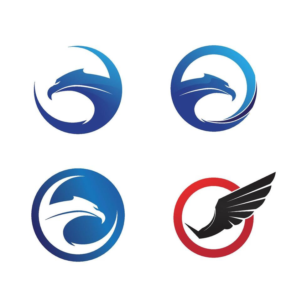 Falcon Eagle Bird Logo Template Vector Icon