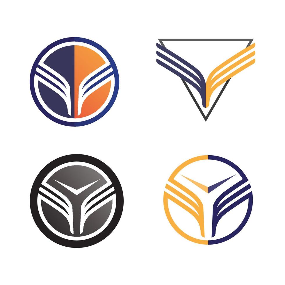 halcón, águila, pájaro, logotipo, plantilla, vector, icono vector