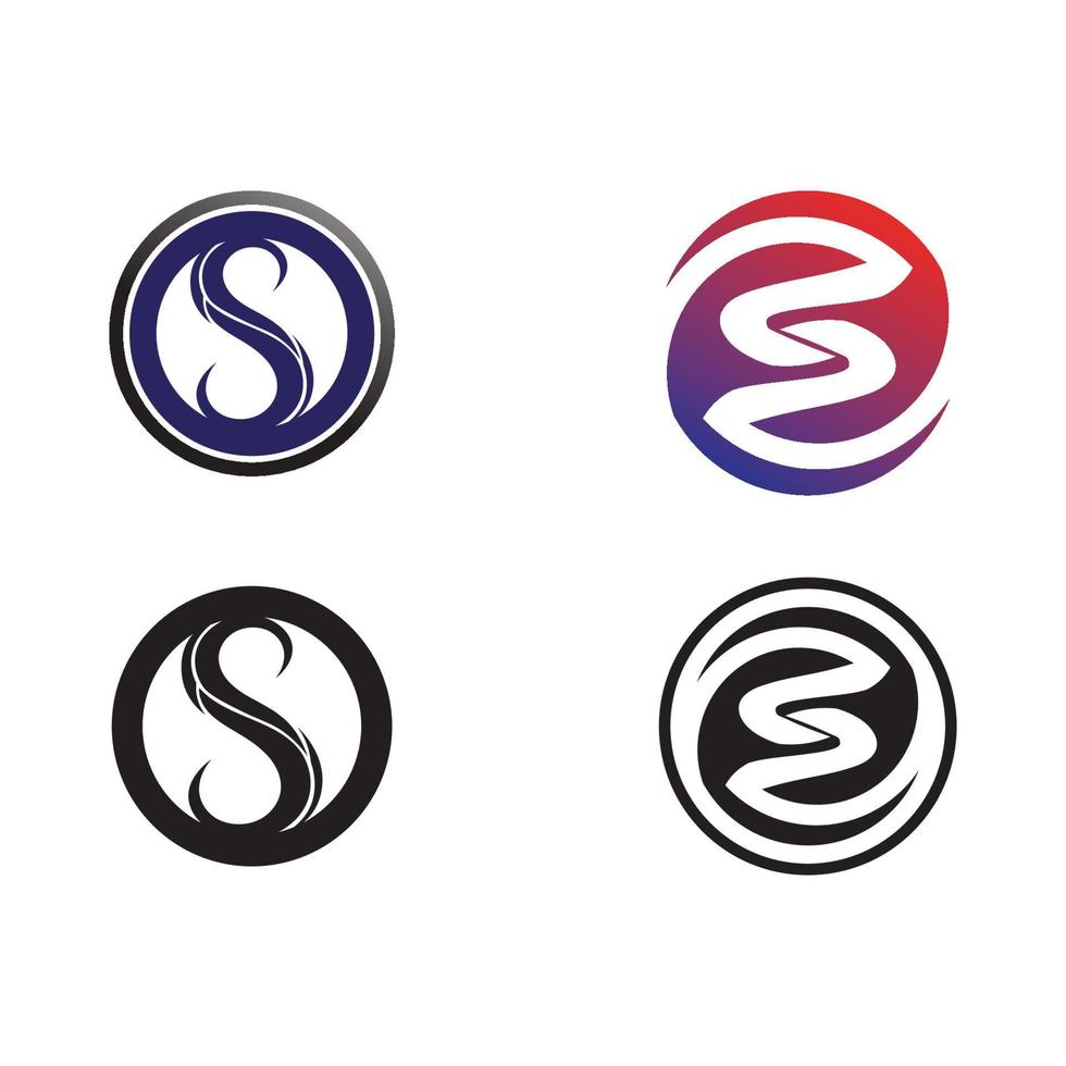 Business corporate letter S logo design vector. vector